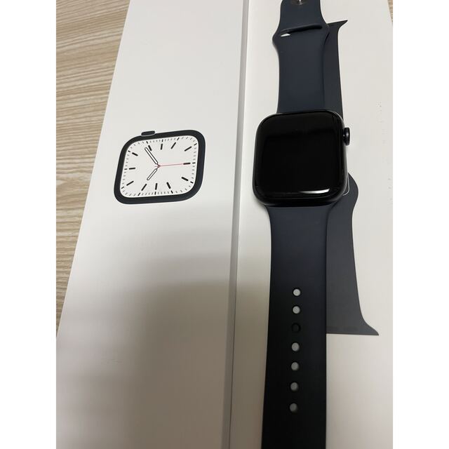 0円 人気 Apple Watch Series 7 GPSモデル - 45mmブルーアルミニウムケースとアビスブルースポーツバンド レギュラー
