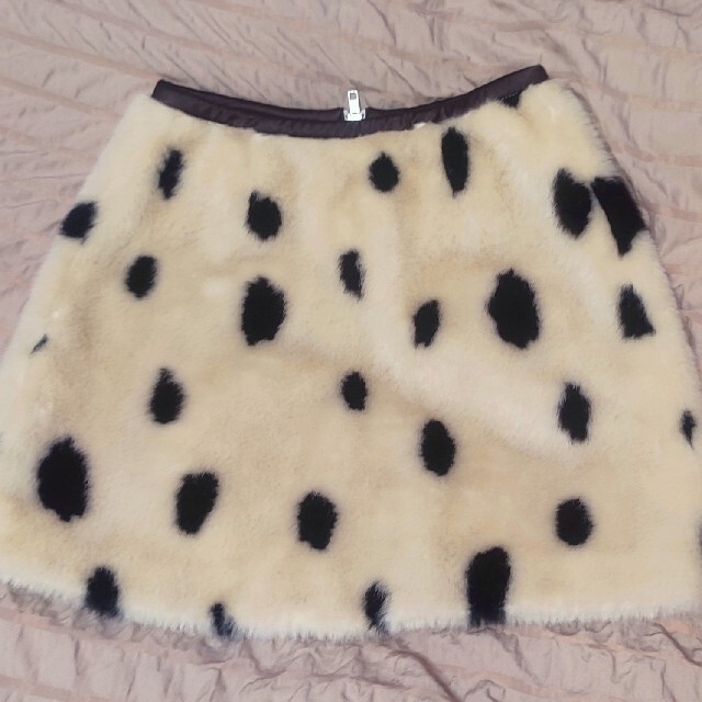 SNIDEL(スナイデル)のsnidel エコファー台形スカート レディースのスカート(ミニスカート)の商品写真