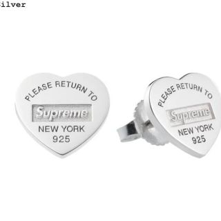 ティファニー(Tiffany & Co.)のSupreme Tiffany Heart Tag Stud Earrings(ピアス(両耳用))