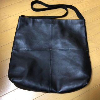 サンシー(SUNSEA)のサンシー　ショルダーバッグ大　ブラック(ショルダーバッグ)