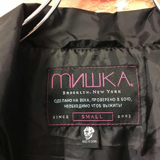 ミシカ　MISHKA ナイロンジャケット　バックプリント　ゆるだぼ　黒　死神