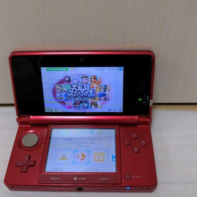 ニンテンドー3DSNintendo 3ds フレアレッド ソフト付き