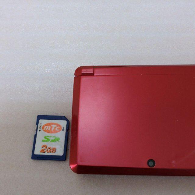 ニンテンドー3DS フレアレッド 　スマブラソフト付き