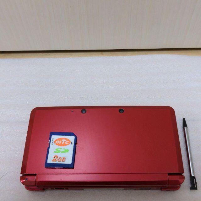 良品　ニンテンドー3DS フレアレッド　付属品一式　動作良好　画面綺麗　ソフト付