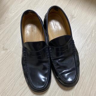 アーペーセー(A.P.C)のA.P.C. ローファー　革靴　黒　メンズ　26.5(ドレス/ビジネス)