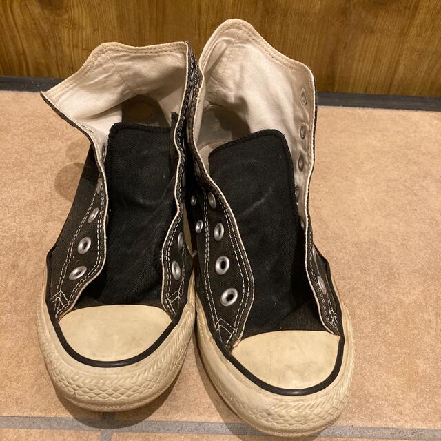 CONVERSE(コンバース)のコンバース　ハイカット　黒　24センチ レディースの靴/シューズ(スニーカー)の商品写真