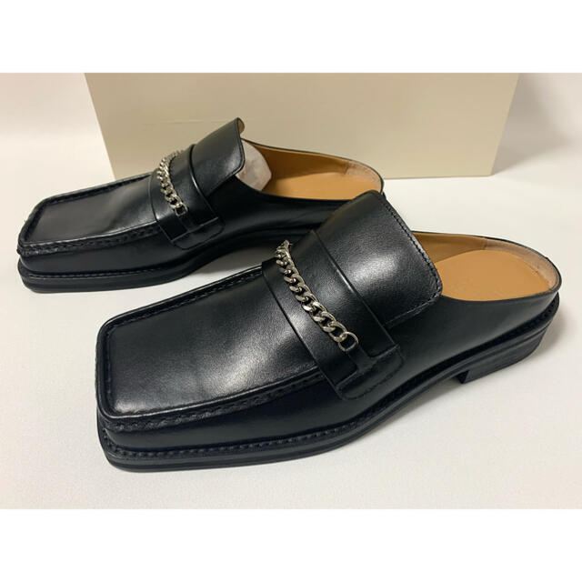 新品【 Martine Rose 】 レザー ローファー ミュール 41 | vizoobras