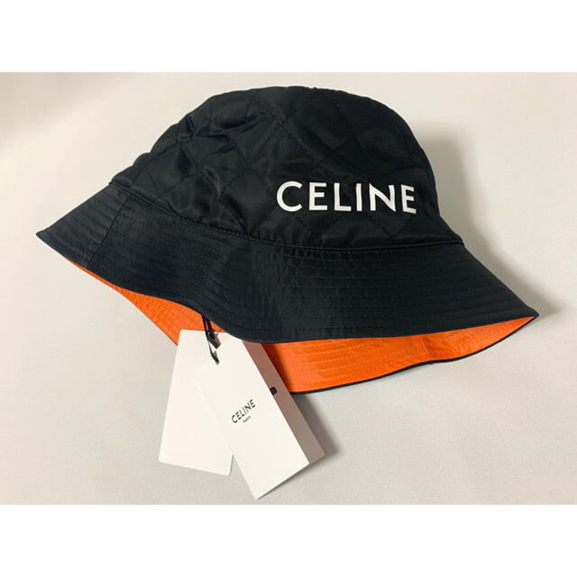 新品【 CELINE セリーヌ 】キルティング バケット ハット M 人気が高い