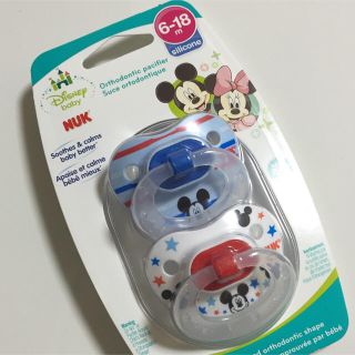 セール！【国内未発売・新品 6〜18ヶ月用】NUK おしゃぶ Mサイズ ミッキー(その他)