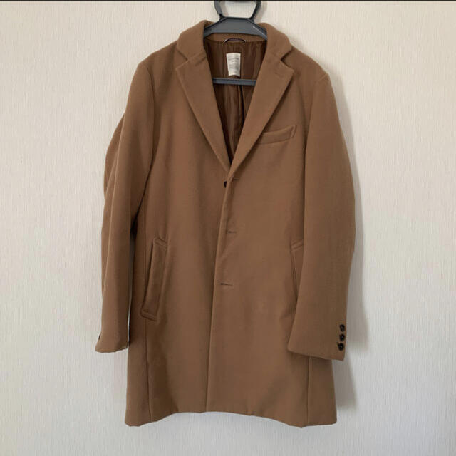 Right-on(ライトオン)の【2点セット】Right-on browny コート ニット メンズのジャケット/アウター(チェスターコート)の商品写真