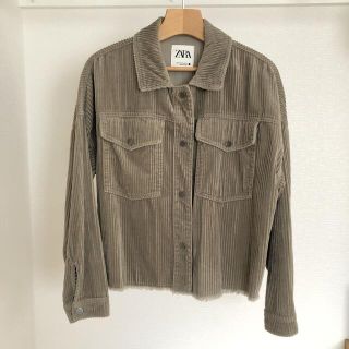 ザラ(ZARA)のZARA グレーコーデュロイジャケット(その他)