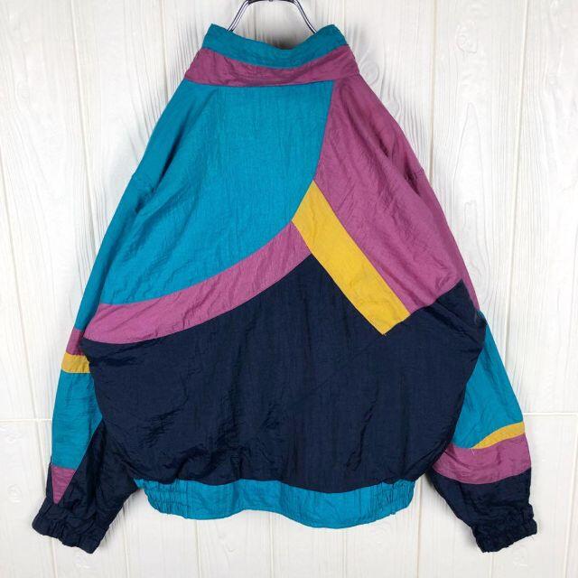 NIKE クレイジーパターン ナイロンジャケット90s刺繍ワンポイントロゴの通販 by トレンド古着90s's shop|ナイキならラクマ - ナイキ 銀タグ 最適な価格