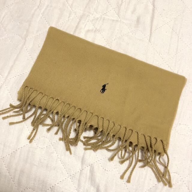 POLO RALPH LAUREN(ポロラルフローレン)のポロラルフローレン ストール マフラー 刺繍 ワンポイント ユニセックス レディースのファッション小物(マフラー/ショール)の商品写真