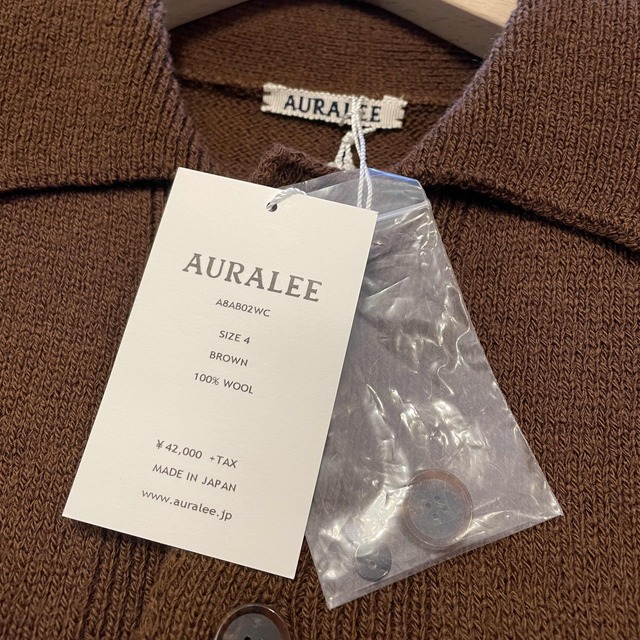 【AURALEE】UNEVENWOOKCORD KNIT BLOUSON メンズのトップス(ニット/セーター)の商品写真