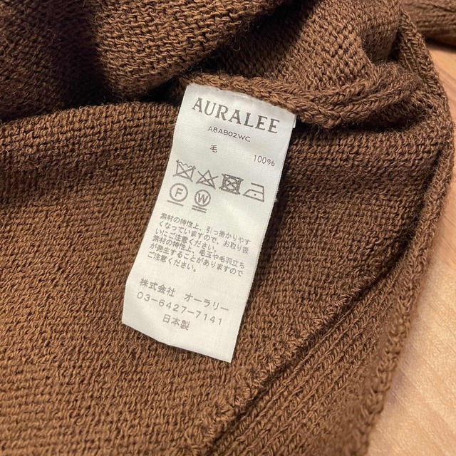 【AURALEE】UNEVENWOOKCORD KNIT BLOUSON メンズのトップス(ニット/セーター)の商品写真