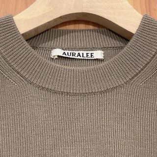 【AURALEE】SuperFineWool SkiKnit GrayBeige(ニット/セーター)