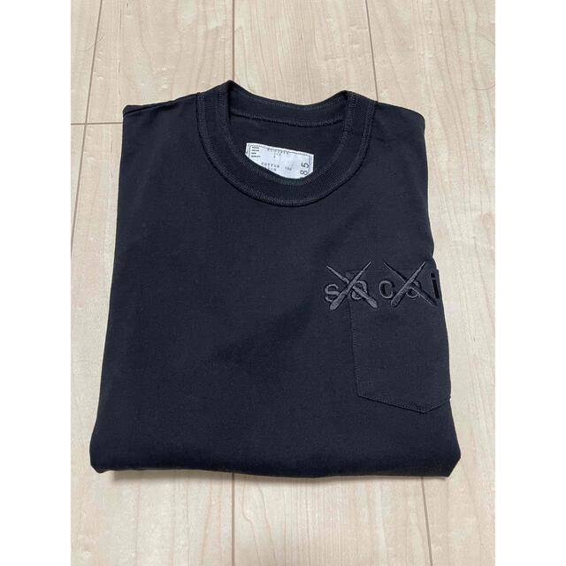 新品未使用　sacai x KAWS / Embroidery T-Shirtサカイ