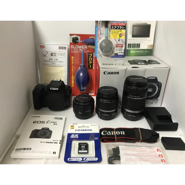 新到着 Canon - キャノン canon kiss x9標準&望遠&単焦点トリプル