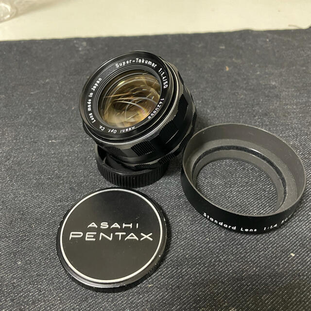 販売店一覧 PENTAX super takumar 50mm f1.4 後期 フード付き