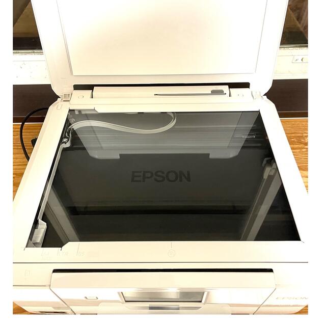 EPSON(エプソン)の【美品・完動品】EPSON EP-807AW＋純正インクセット スマホ/家電/カメラのPC/タブレット(PC周辺機器)の商品写真