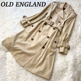 オールドイングランド(OLD ENGLAND)の【美品】OLD  ENGLAND  シルク混　トレンチコート　ベージュ　36(トレンチコート)