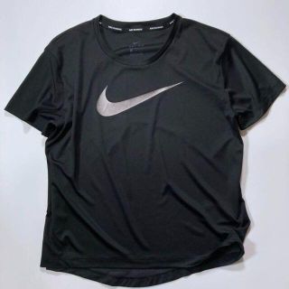 ナイキ(NIKE)のNIKE ビッグロゴ スウッシュ Tシャツ トレーニングウェア Mサイズ 黒(Tシャツ(半袖/袖なし))