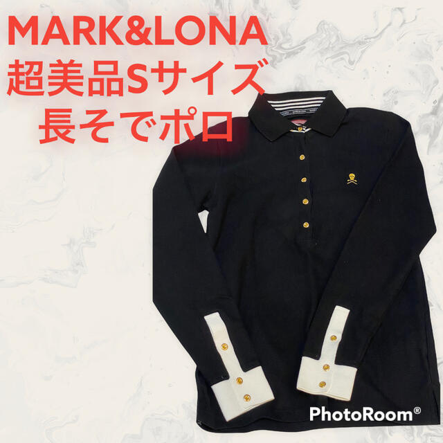 MARK&LONA(マークアンドロナ)の超美品●マークアンドロナ　黒　s ポロシャツ　レディース スポーツ/アウトドアのゴルフ(ウエア)の商品写真