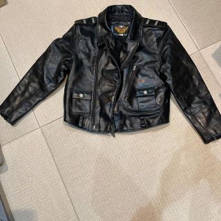 ハーレーダビッドソン(Harley Davidson)の希少馬革◆HARLEY-DAVIDSON◆ホースレザージャケット　メンズM(ライダースジャケット)