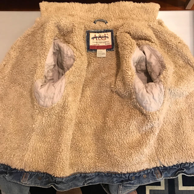 Abercrombie&Fitch(アバクロンビーアンドフィッチ)の(美品)アバクロ ボアデニム ジャケット メンズのジャケット/アウター(Gジャン/デニムジャケット)の商品写真