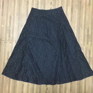 ザラ(ZARA)の美品　ZARA レーススカート(ひざ丈スカート)