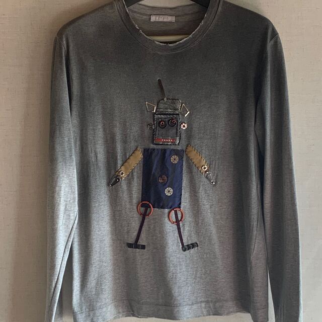 PRADA(プラダ)のプラダ　ロボットTシャツ  グラデーショングレー メンズのトップス(Tシャツ/カットソー(七分/長袖))の商品写真