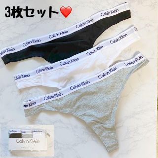 シーケーカルバンクライン(ck Calvin Klein)の❤️新品❤️カルバンクライン Tバック　3カラー3枚セット (ショーツ)