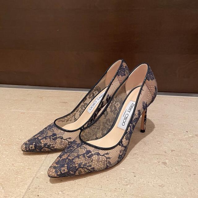 JIMMY CHOO ✳︎ ROMY85 レースパンプス-