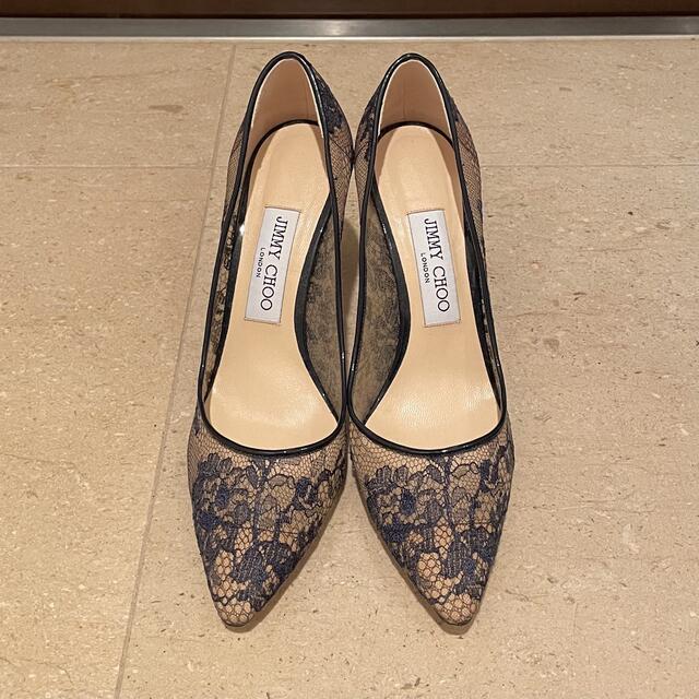 JIMMY CHOO ✳︎ ROMY85 レースパンプス