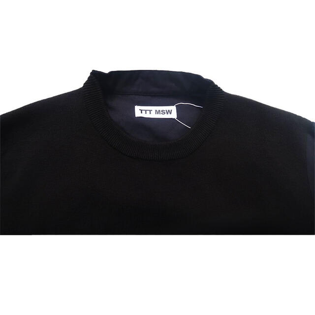TTT MSW 21AW Knit Docking Shirt Msize 激安ショップ Shirt Docking Knit 21AW MSW TTT ニット/セーター