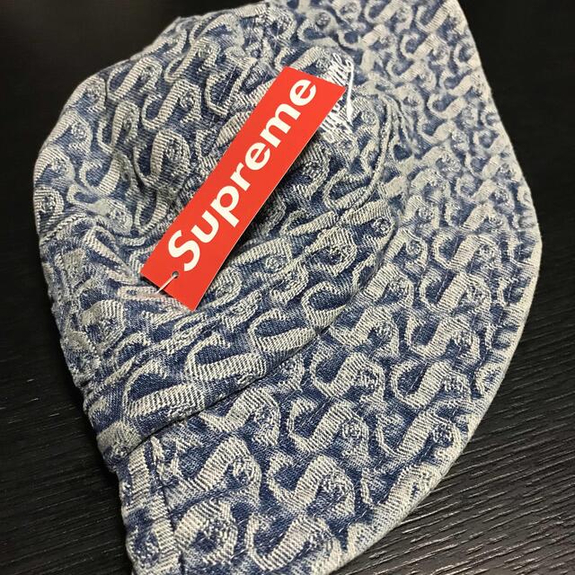 Supreme(シュプリーム)のSupreme Monogram Denim Crusher "Blue"S/M メンズの帽子(ハット)の商品写真