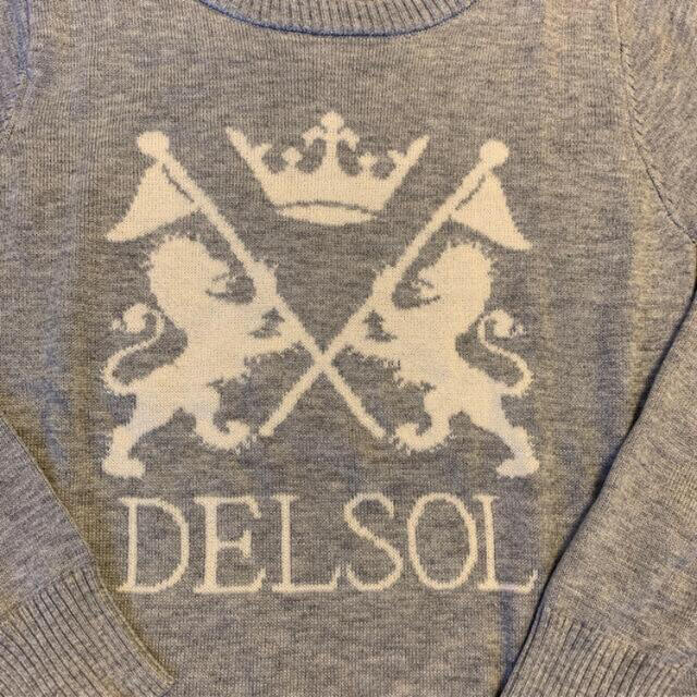 PUERTA DEL SOL(プエルタデルソル)のDELSOL  ゴルフニット　M レディースのトップス(ニット/セーター)の商品写真
