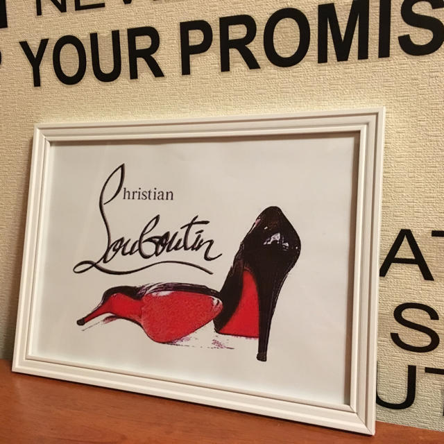 Christian Louboutin(クリスチャンルブタン)のルブタン A4 インテリアポスター フレーム入り メンズの靴/シューズ(スニーカー)の商品写真