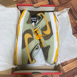 ナイキ(NIKE)のNike dunk low olive gold 27.0cm(スニーカー)