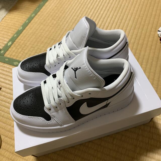 WMNS AIR JORDAN 1 LOW 23.5cm パンダカラー-