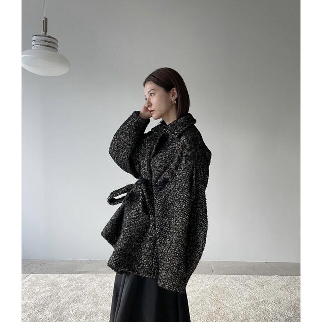 STUDIOUS(ステュディオス)のたぬき様専用　CLANE MIX LOOP TWEED BOX COAT  レディースのジャケット/アウター(その他)の商品写真