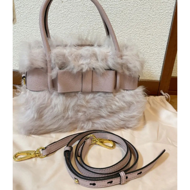 MIUMIU ファー　バッグ　美品