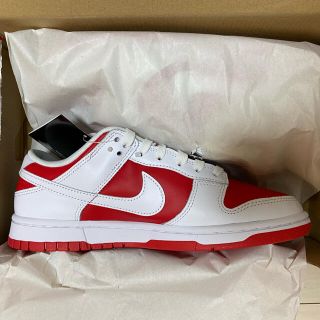 ナイキ(NIKE)の【新品未使用】NIKE DUNK LOW RETRO チャンピオンシップ レッド(スニーカー)