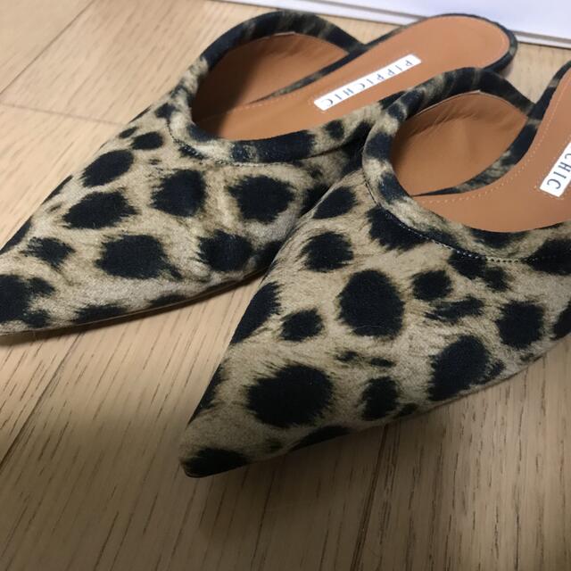 DEUXIEME CLASSE(ドゥーズィエムクラス)の《未使用品》MUSE  別注　PIPPICHIC Leopard ミュール レディースの靴/シューズ(ミュール)の商品写真