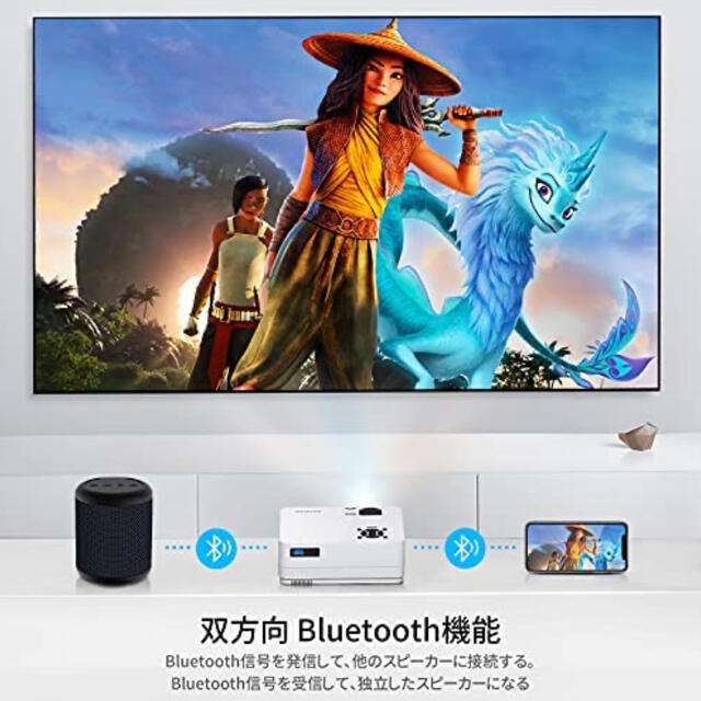 超激得格安 1080P プロジェクター Bluetooth WiFi 小型 プロジェクター の通販 by ネクスト's shop｜ラクマ 定番人気新品