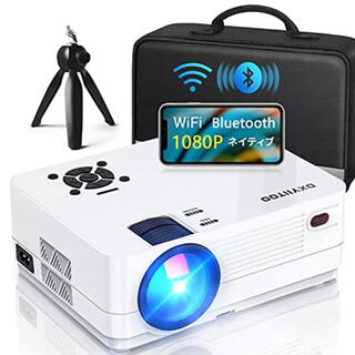 1080P プロジェクター Bluetooth WiFi 小型 プロジェクター (プロジェクター)