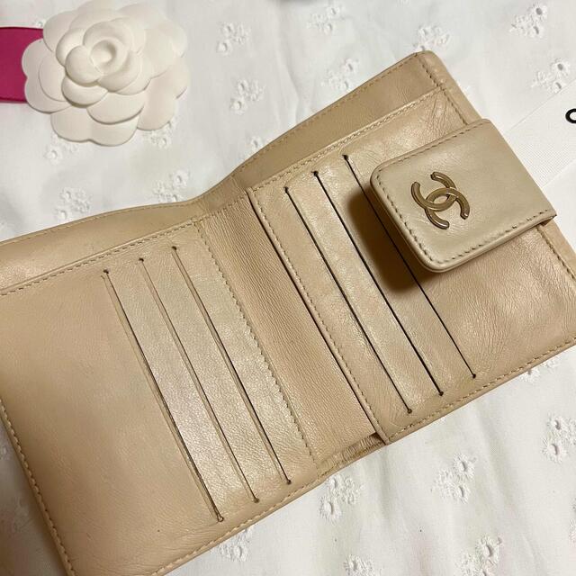 CHANEL(シャネル)の【専用】シャネル アイコン ラムスキン コンパクトウォレット Wホック財布 レディースのファッション小物(財布)の商品写真