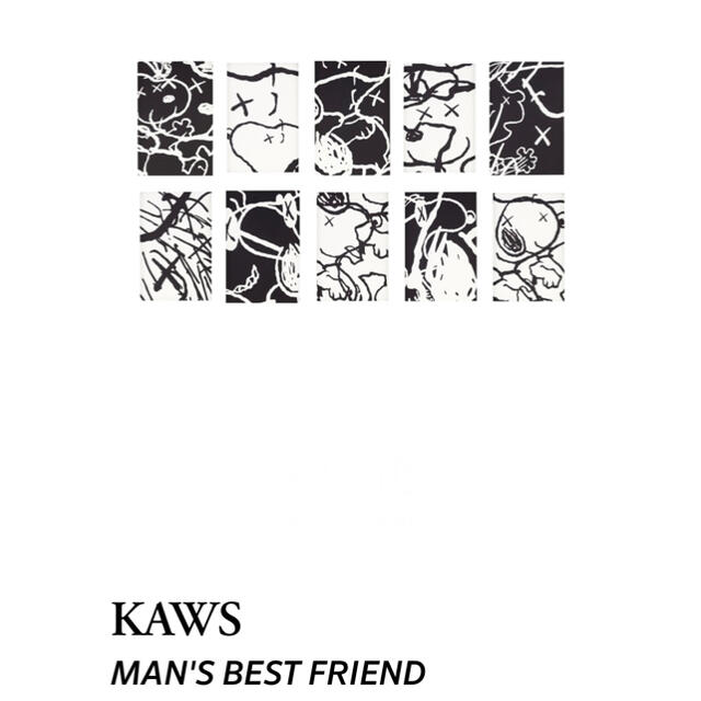 真作 kaws man's best friend シルクスクリーン ED100 エンタメ/ホビーの美術品/アンティーク(版画)の商品写真