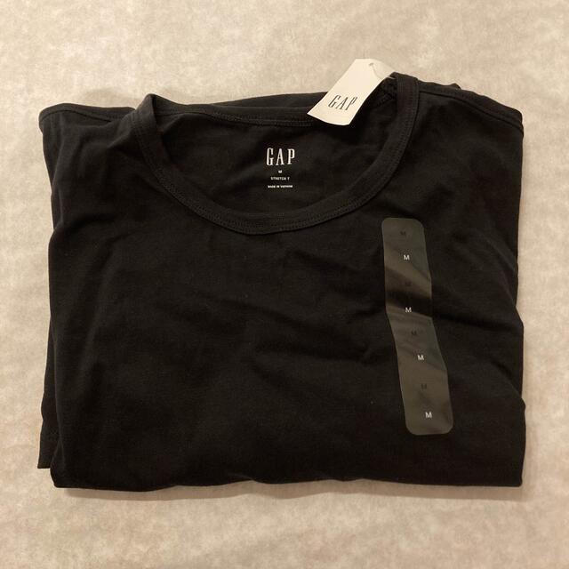 GAP(ギャップ)の新品 レア GAP ギャップ ストレッチクルーネックTシャツ M 黒 ブラック メンズのトップス(Tシャツ/カットソー(半袖/袖なし))の商品写真