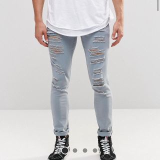 エイソス(asos)の日本未入荷 ASOS クラッシュ スキニーデニム値下げ❗️(デニム/ジーンズ)